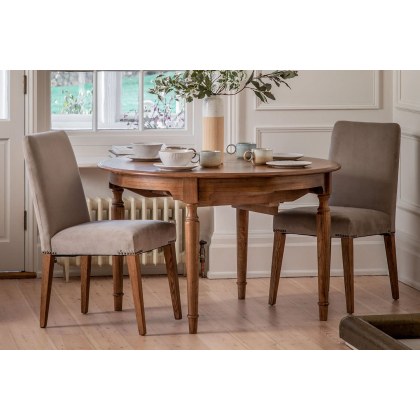 Gallery Direct Highgrove Dove Velvet Dining Chairs (Pair) Gallery Direct Highgrove Dove Velvet Dining Chairs (Pair)