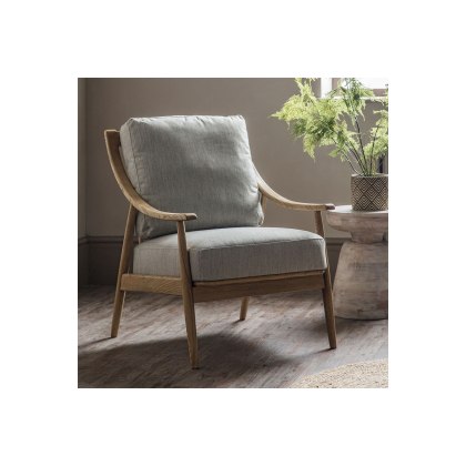 Gallery Direct Reliant Armchair in Natural Linen Gallery Direct Reliant Armchair in Natural Linen