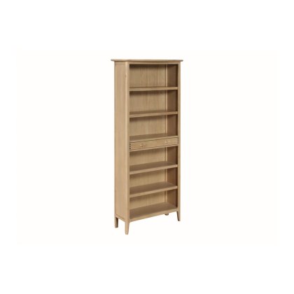 Cotswold Oak Tall Bookcase with Drawer Cotswold Oak Tall Bookcase with Drawer