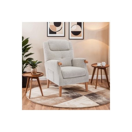 GFA Isla Fireside Chair in Linen Fabric