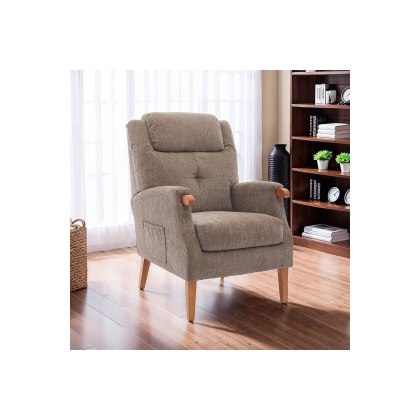 GFA Isla Fireside Chair in Mink Fabric