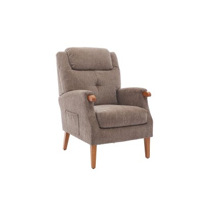 GFA Isla Fireside Chair in Mink Fabric