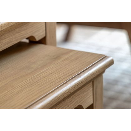 Gallery Direct Malvern Natural Oak Nest Of Tables