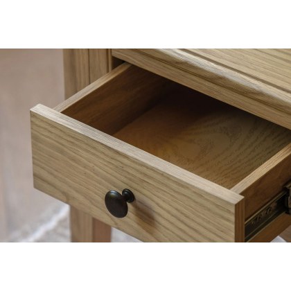 Gallery Direct Malvern Natural Oak 1 Drawer Side Table