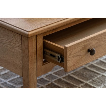 Gallery Direct Malvern Natural Oak 1 Drawer Coffee Table