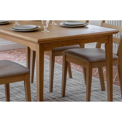 Gallery Direct Malvern Natural Oak Extending 150-200cm Dining Table