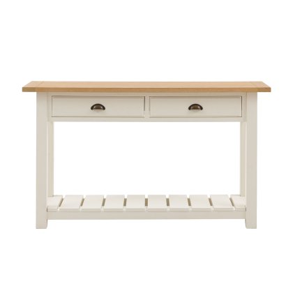 Gallery Direct Eton Painted White 2 Drawer Console Table