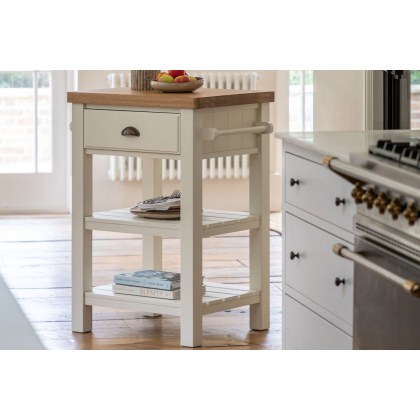 Gallery Direct Eton Painted White Butchers Block
