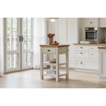 Gallery Direct Eton Painted White Butchers Block
