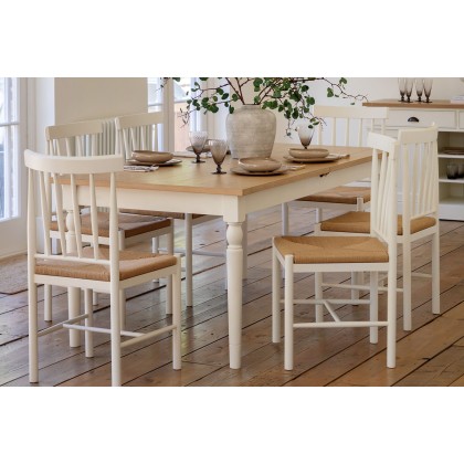 Gallery Direct Eton Painted White Ext 180-230cm Dining Table