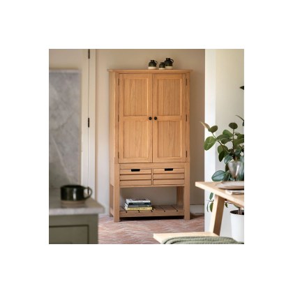 Gallery Direct Eton Natural Larder Cupboard