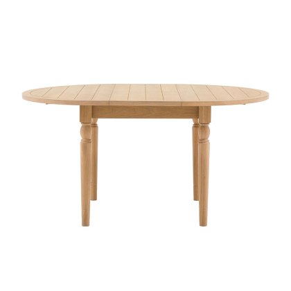 Gallery Direct Eton Natural Round Ext 110-150cm Dining Table