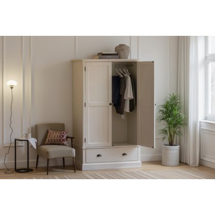 Gallery Direct Eton Painted White Wardrobe