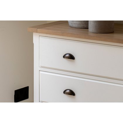 Gallery Direct Eton Painted White 3 Drawer Chest of Drawers