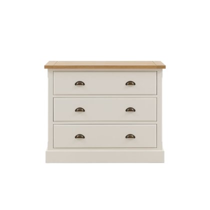 Gallery Direct Eton Painted White 3 Drawer Chest of Drawers