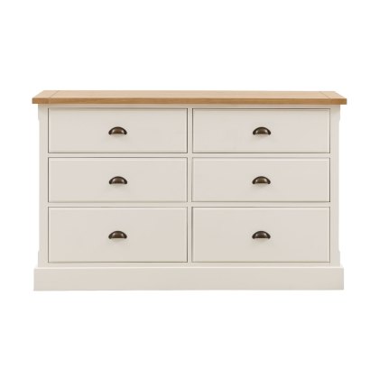 Gallery Direct Eton Painted White 6 Drawer Chest of Drawers