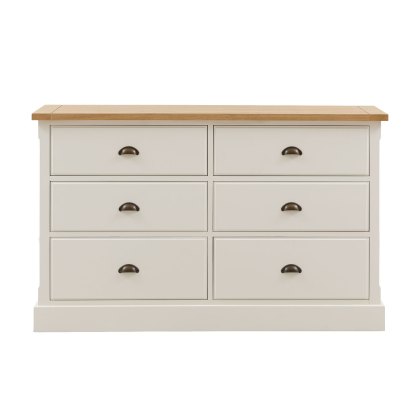 Gallery Direct Eton Painted White 6 Drawer Chest of Drawers