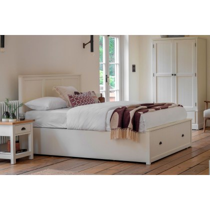 Gallery Direct Eton Painted White Storage Bedframe
