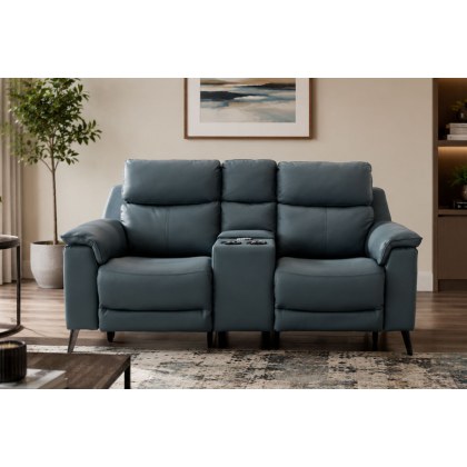 Dixon 2 Seater Recliner Sofa with Power Headrest & Tech Console