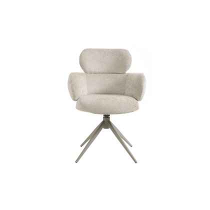 Vida Living Apollo Beige Fabric Dining Chair