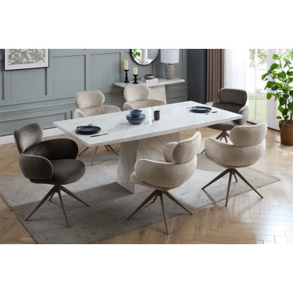 Vida Living Apollo Marble 160cm Dining Table Vida Living Apollo Marble 160cm Dining Table