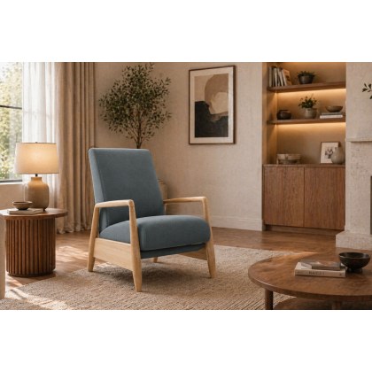 La-Z-Boy Faith Capsule Accent Chair with High Leg Pushback Recliner