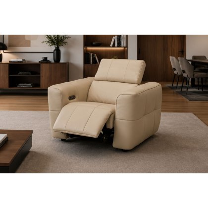 Monaco Arm Chair with Power Recliner and Headrest
