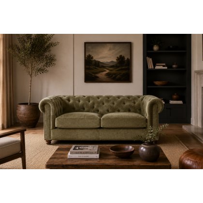 Buckland Chesterfield 2 Seater Sofa with Buttoned Back Buckland Chesterfield 2 Seater Sofa with Buttoned Back