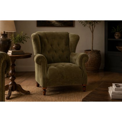 Buckland Chesterfield Buttoned Wing Chair Buckland Chesterfield Buttoned Wing Chair