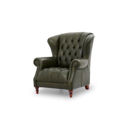 Buckland Chesterfield Buttoned Wing Chair