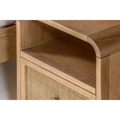 Gallery Direct Bibury Oak 1 Drawer Bedside Table