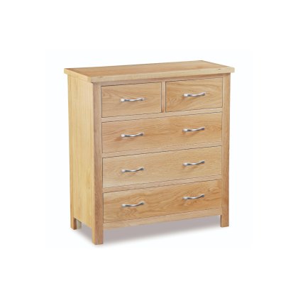 New Trinity Natural Oak 2 over 3 Chest of Drawers New Trinity Natural Oak 2 over 3 Chest of Drawers