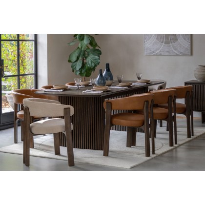 Gallery Direct Onda Walnut Ext 180-230cm Oval Dining Table Gallery Direct Onda Walnut Ext 180-230cm Oval Dining Table