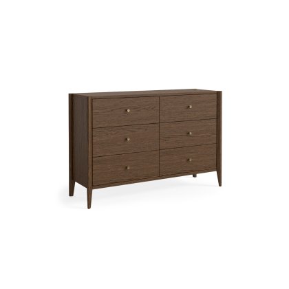 Paris Brown 6 Drawer Chest of Drawers