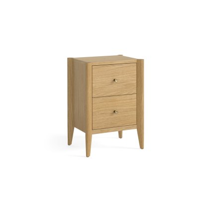 Paris Natural 2 Drawer Bedside