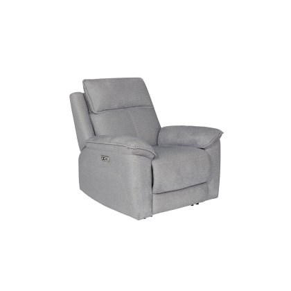 Blaine Electric Recliner Chair in Greige Fabric