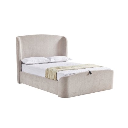 Blaire Storage Ottoman Bed in Weave Fabric