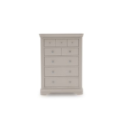 Mabel Wooden 8 Drawer Chest in Painted Taupe Finish Mabel Wooden 8 Drawer Chest in Painted Taupe Finish