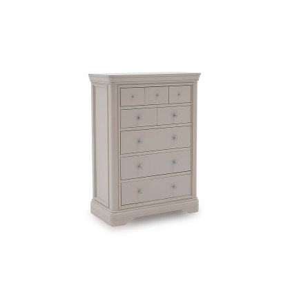 Mabel Wooden 8 Drawer Chest in Painted Taupe Finish Mabel Wooden 8 Drawer Chest in Painted Taupe Finish