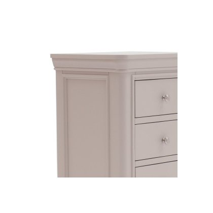 Mabel Wooden 7 Drawer Chest in Painted Taupe Finish Mabel Wooden 7 Drawer Chest in Painted Taupe Finish
