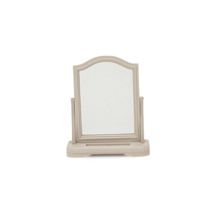 Mabel Wooden Dressing Table Mirror in Painted Taupe Finish Mabel Wooden Dressing Table Mirror in Painted Taupe Finish