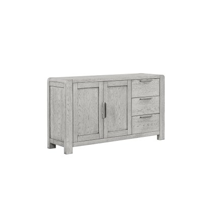 Amsterdam Washed Grey Oak 2 Door Sideboard Amsterdam Washed Grey Oak 2 Door Sideboard
