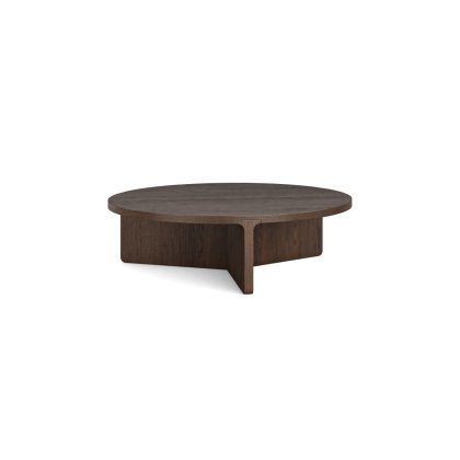 California Dark Oak Large Round Coffee Table