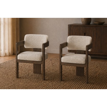 California Dark Oak Dining Chair (Pair)