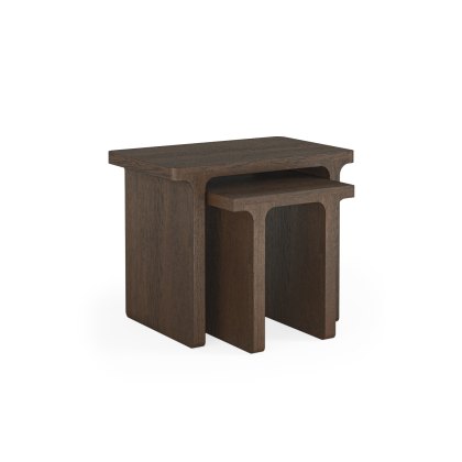 California Dark Oak Rectangular Nest of Tables California Dark Oak Rectangular Nest of Tables