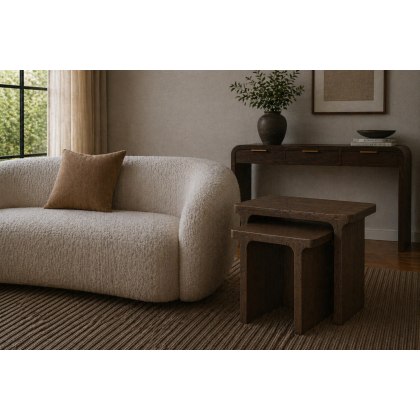 California Dark Oak Rectangular Nest of Tables