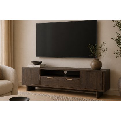California Dark Oak Large TV Unit