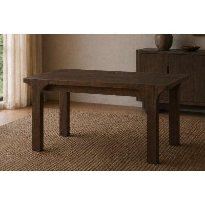 California Dark Oak Compact Extending Dining Table