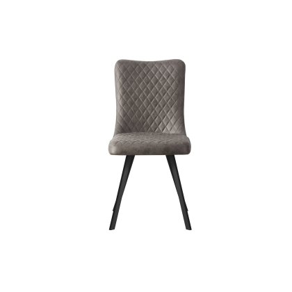 Mexico Dining Chair in Charcoal Soft Faux Suede