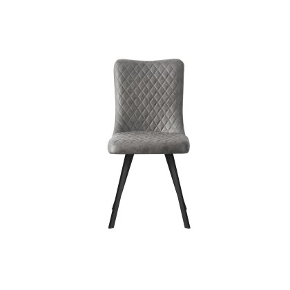 Mexico Dining Chair in Grey Soft Faux Suede Mexico Dining Chair in Grey Soft Faux Suede